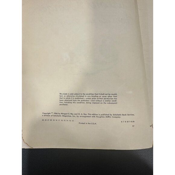 Vintage Curious George 5 book bundle-“curious George goes to school” - Picture 8 of 16